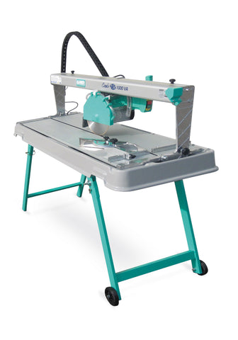 IMER Combi 250/1000 10" Blade 37" cutting length lightweight precision large format tile saw with side table
