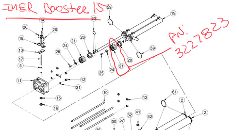 PN 3227823 - Piston - IMER Booster 15 pump