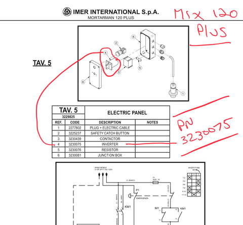Part Number 3230075 - ( replaced PN 3227796) - Electrical INVERTER 110volt - MIX 120