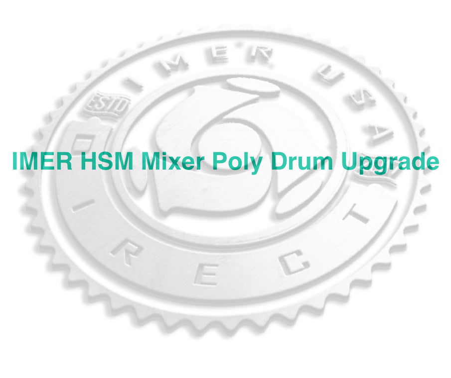 POLY DRUM Upgrade - IMER HSM 6 Mortar & Stucco Mixer - 6 CF