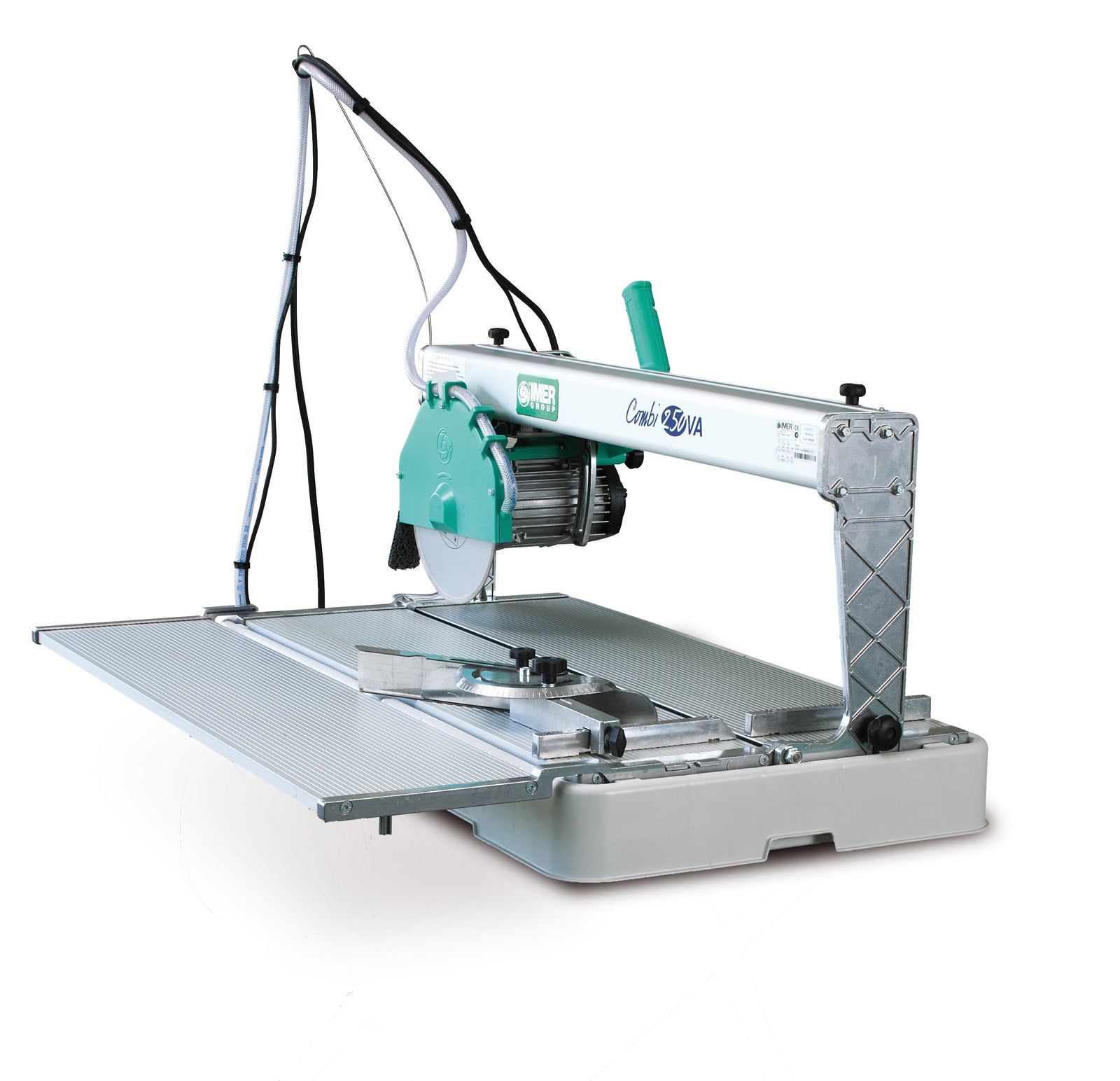 IMER Combi 250 10" precision lightweight tile and stone saw with side table