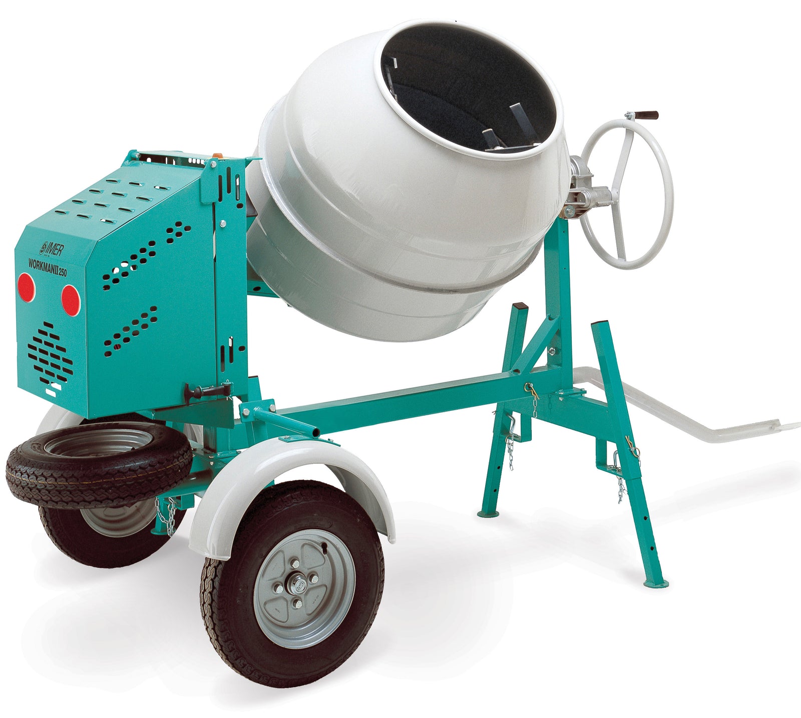 IMER Minuteman II 5 CF 110v Portable Mixer with POLY DRUM