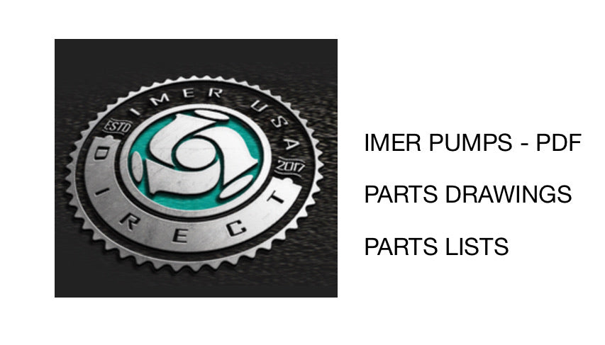 IMER PUMP Parts Drawings and Lists PDF