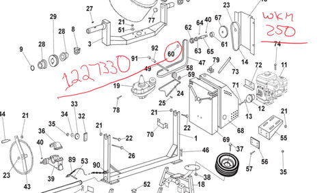 PN 1227330 - Stop Ring - IMER Workman II 250 Mixer. ( Fits Workman 350 and Workman 420 Mixers )