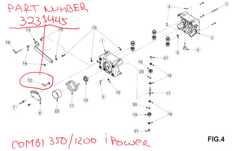 Part Number 3231445 - Screw - IMER Combi 350/1200 iPower