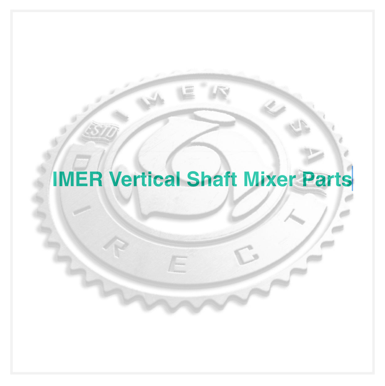 IMER Part Number 3211222 - Face Plate ONLY - Outer Paddle - IMER MIX 360/750 Mixer