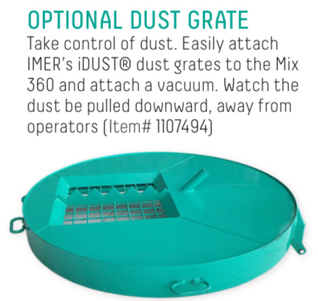 Part Number 1107494 - IMER  iGRATE -   Dust Control Grate for MIX 360 Mixer
